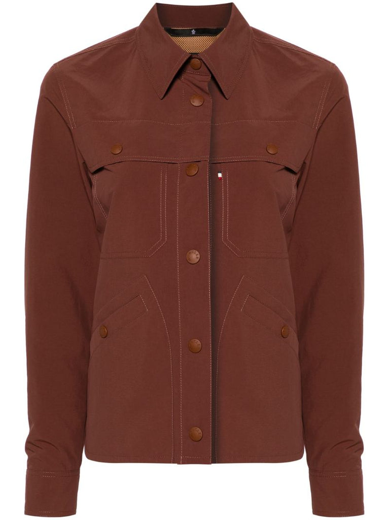 Brown Pochet Shirt Jacket