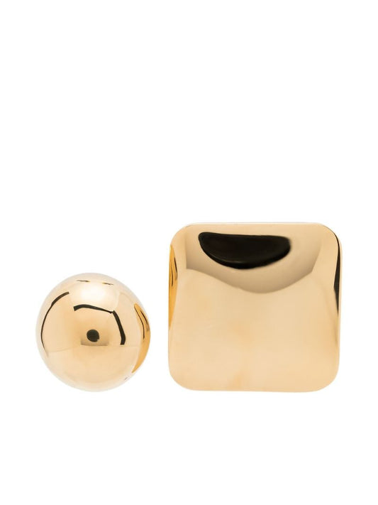 Gold-tone Les Rond CarrÃ_x0083_Â© Earrings