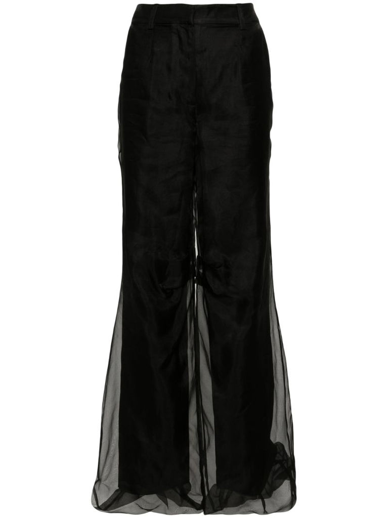 Black Iconica Wide-leg Trousers
