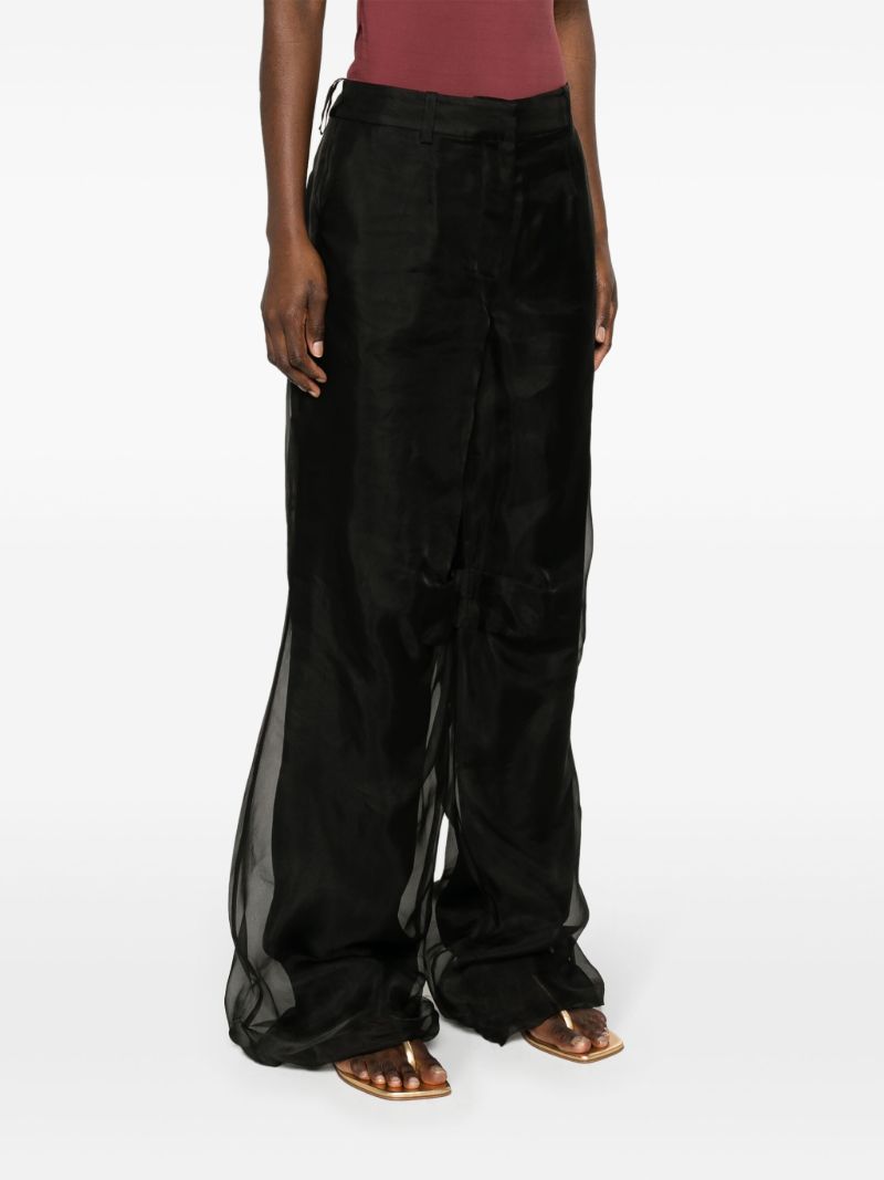 Black Iconica Wide-leg Trousers