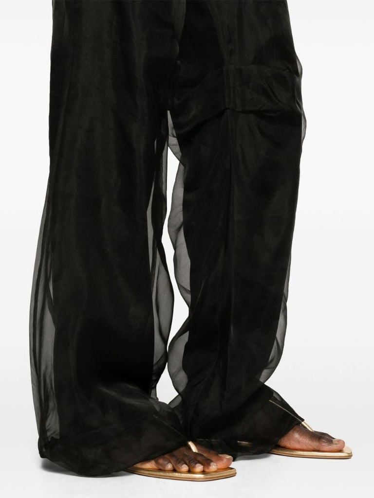 Black Iconica Wide-leg Trousers