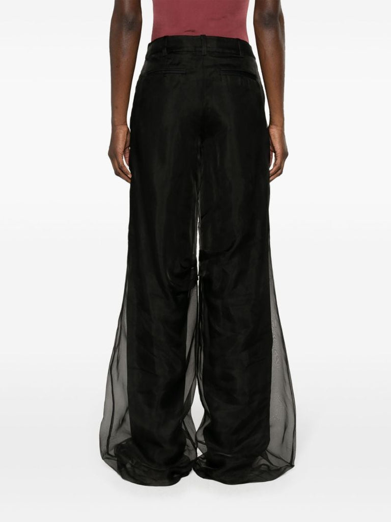 Black Iconica Wide-leg Trousers