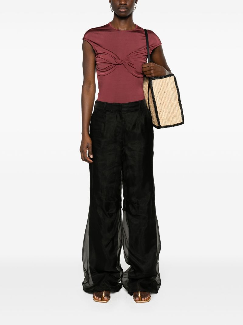 Black Iconica Wide-leg Trousers