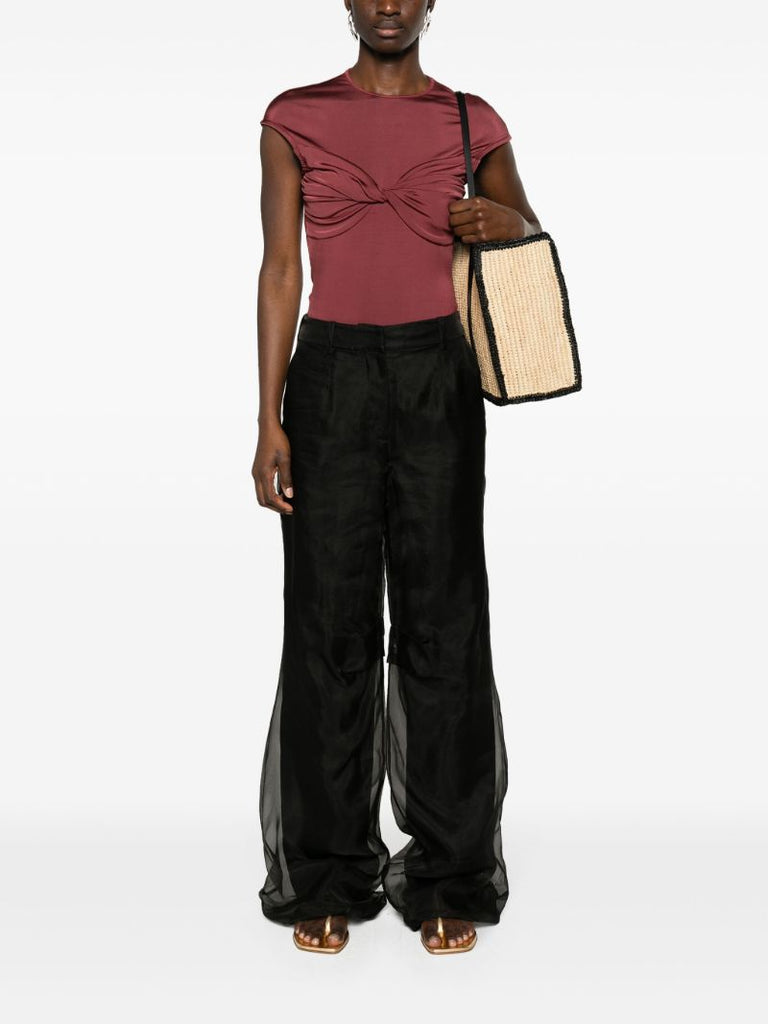 Black Iconica Wide-leg Trousers