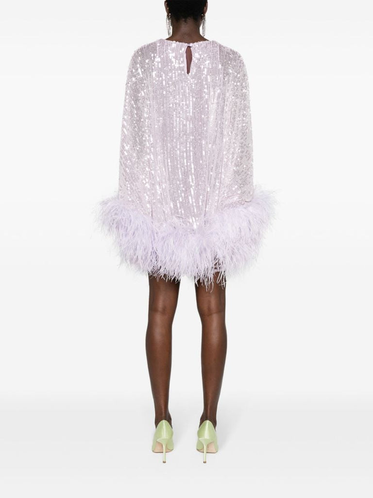 Purple Vegas Sequinned Mini Dress