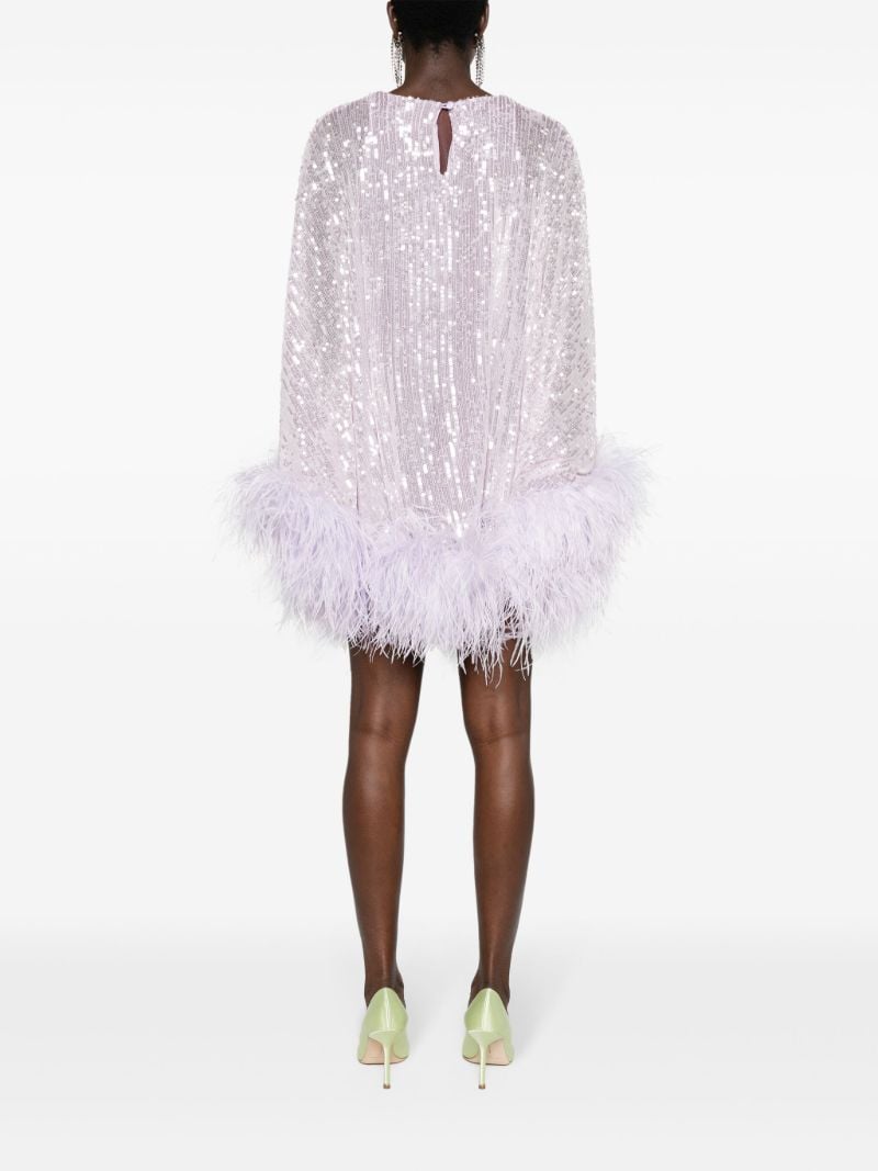 Purple Vegas Sequinned Mini Dress