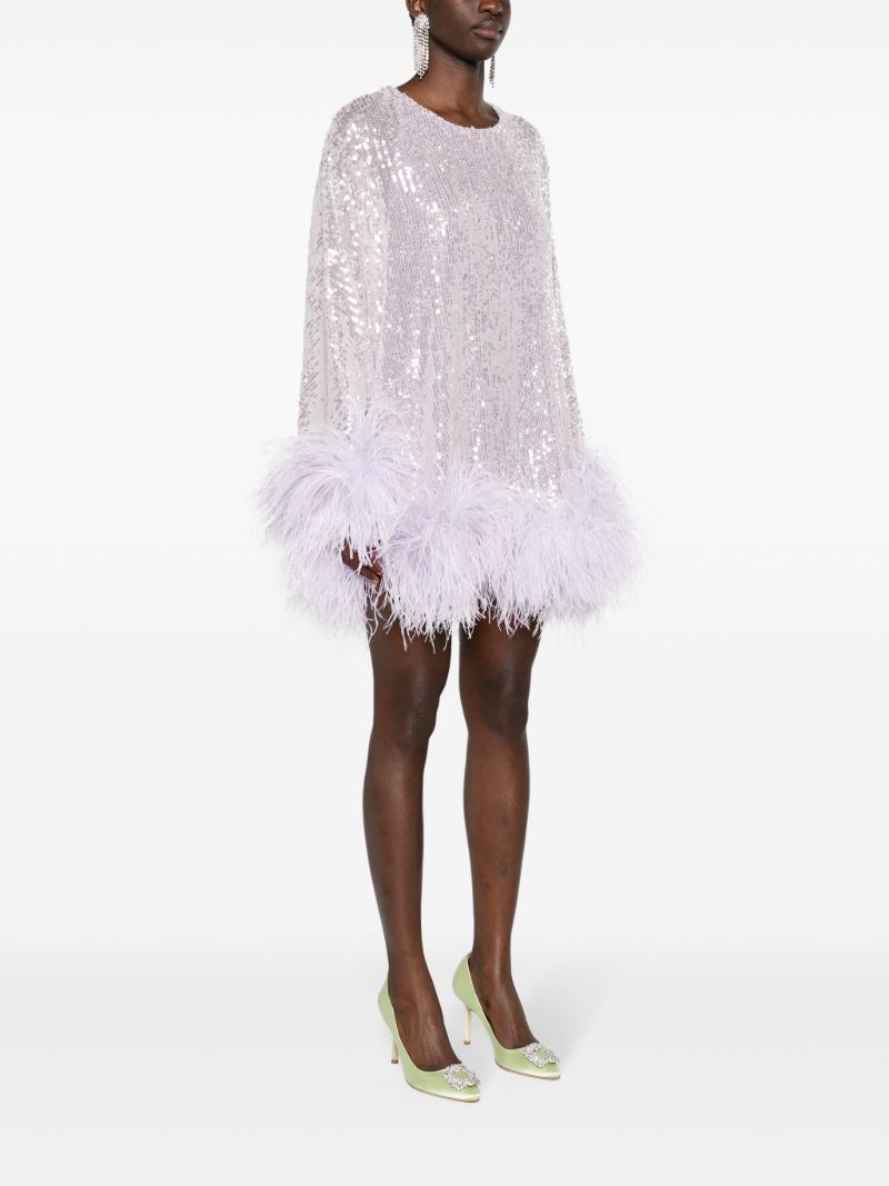 Purple Vegas Sequinned Mini Dress