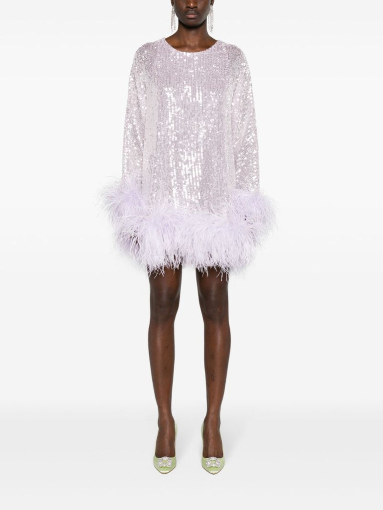 Purple Vegas Sequinned Mini Dress