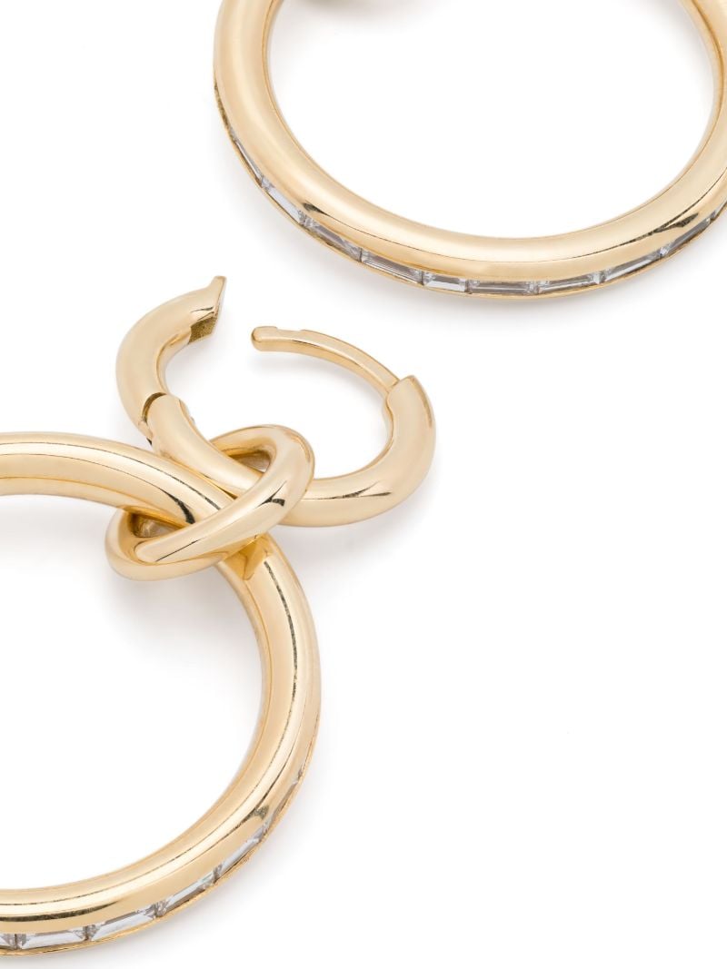 18k Yellow Gold Taryn Diamond Hoop Earrings