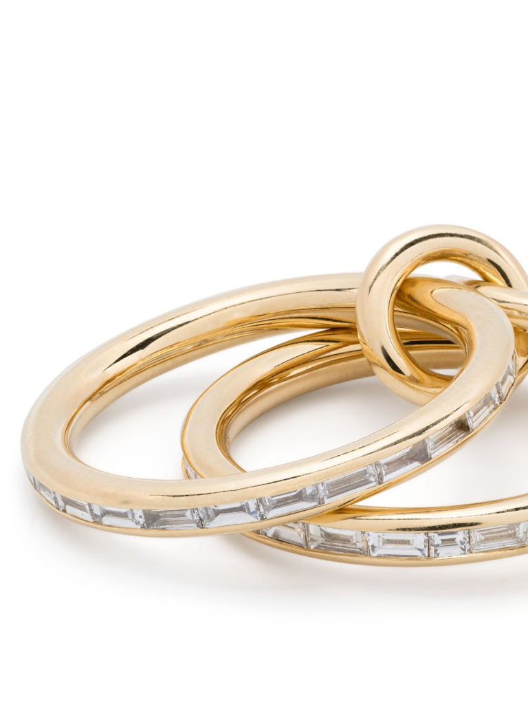 18k Yellow Gold Taryn Diamond Hoop Earrings
