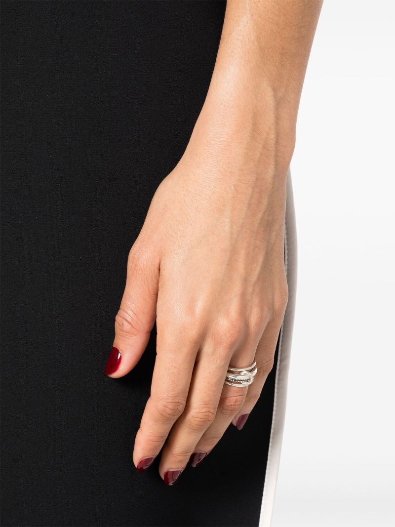 Sterling Silver Erato Diamond Ring