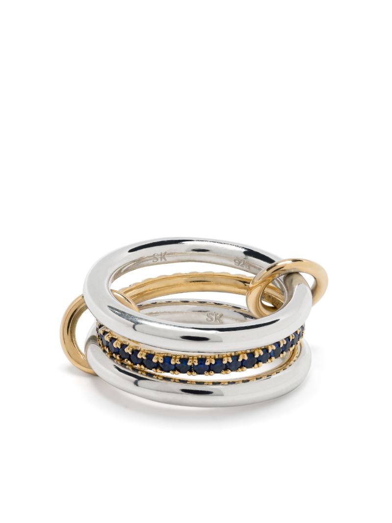 Sterling Silver Libra Sapphire Ring