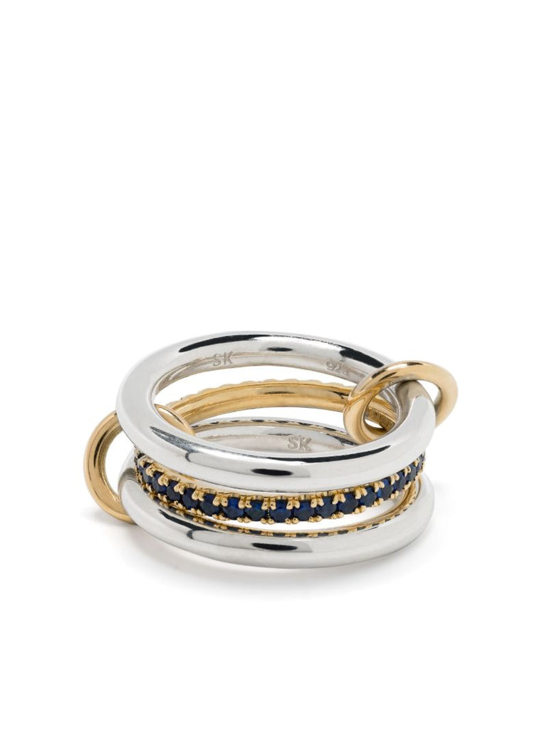Sterling Silver Libra Sapphire Ring
