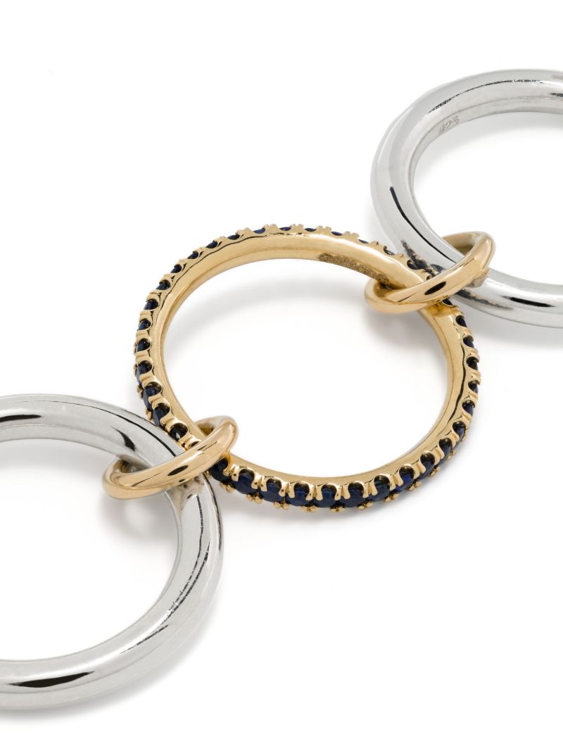 Sterling Silver Libra Sapphire Ring