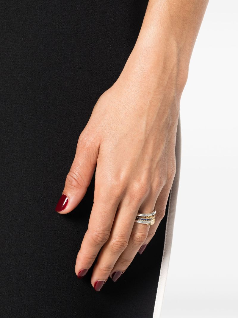 Sterling Silver Libra Sapphire Ring
