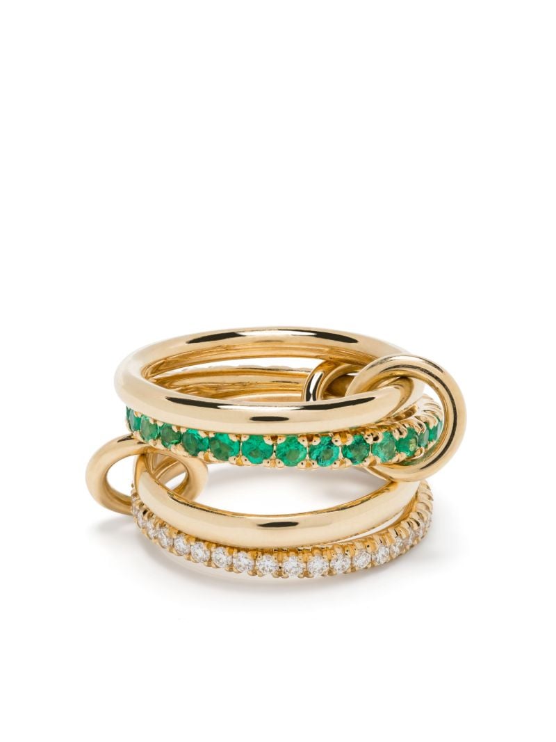 18k Yellow Gold Halley Emerald Ring