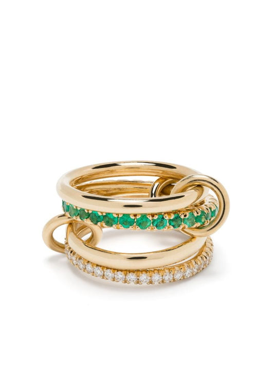 18k Yellow Gold Halley Emerald Ring
