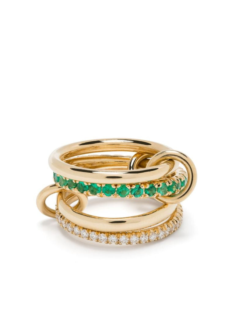 18k Yellow Gold Halley Emerald Ring