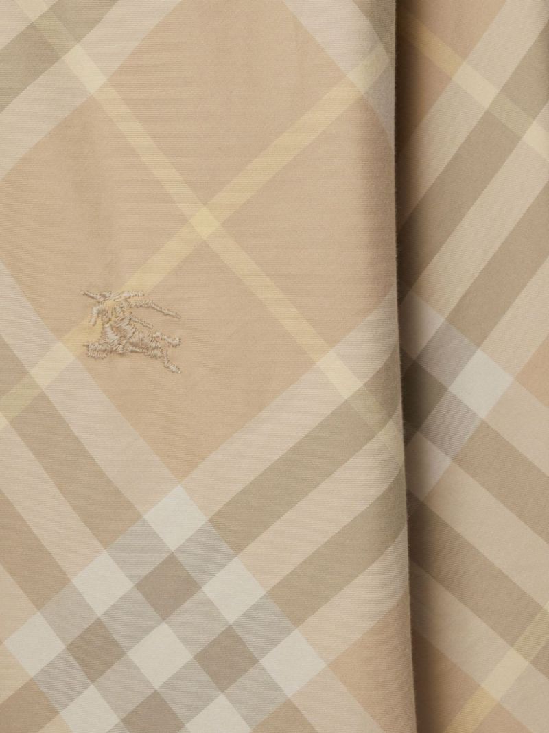 Neutral Checked Cotton Shirt