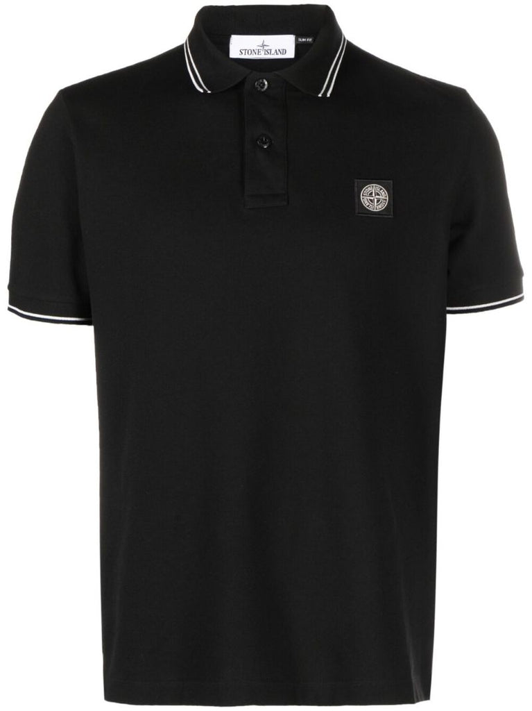 Black Organic-cotton Polo Shirt