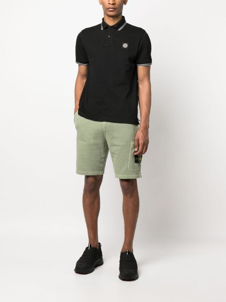 Black Organic-cotton Polo Shirt