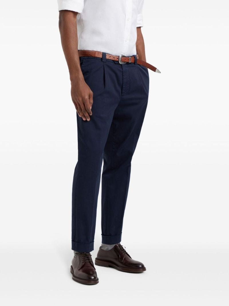 Tapered Cotton Trousers
