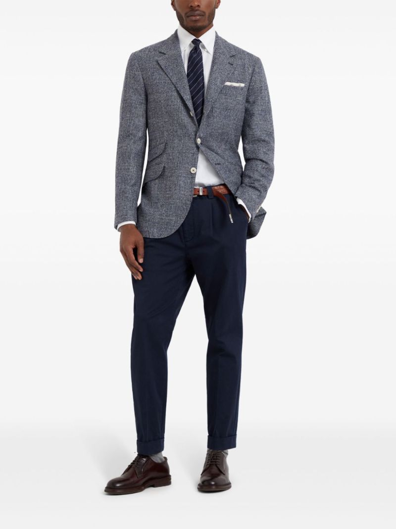 Tapered Cotton Trousers