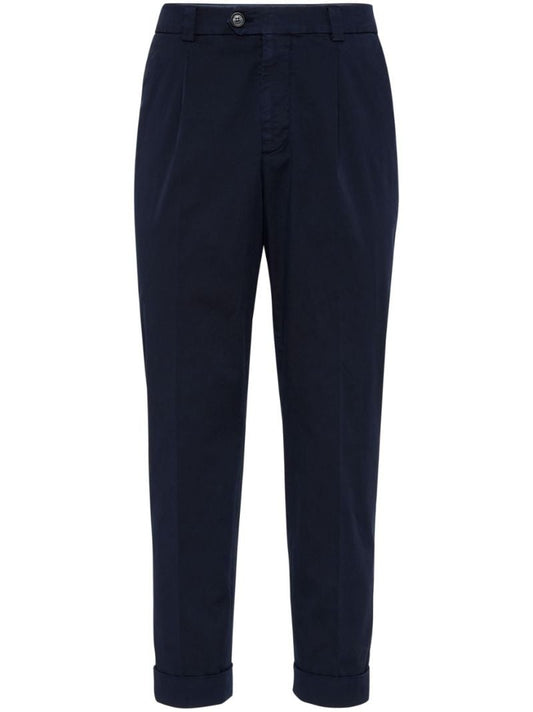Tapered Cotton Trousers