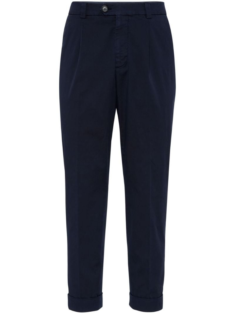 Tapered Cotton Trousers
