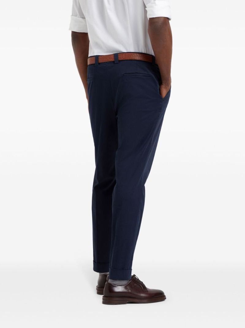 Tapered Cotton Trousers