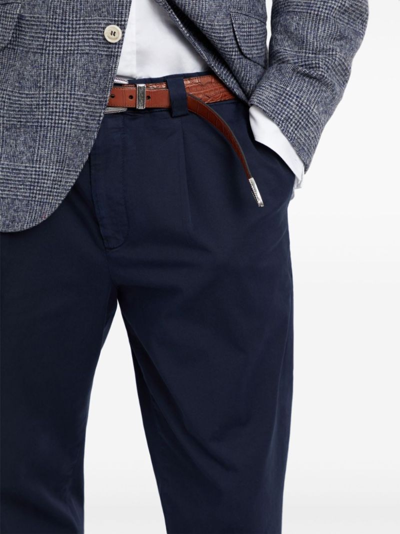 Tapered Cotton Trousers