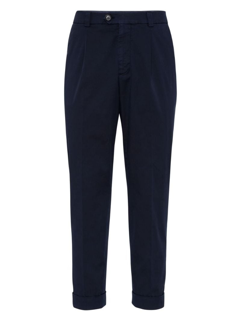Tapered Cotton Trousers