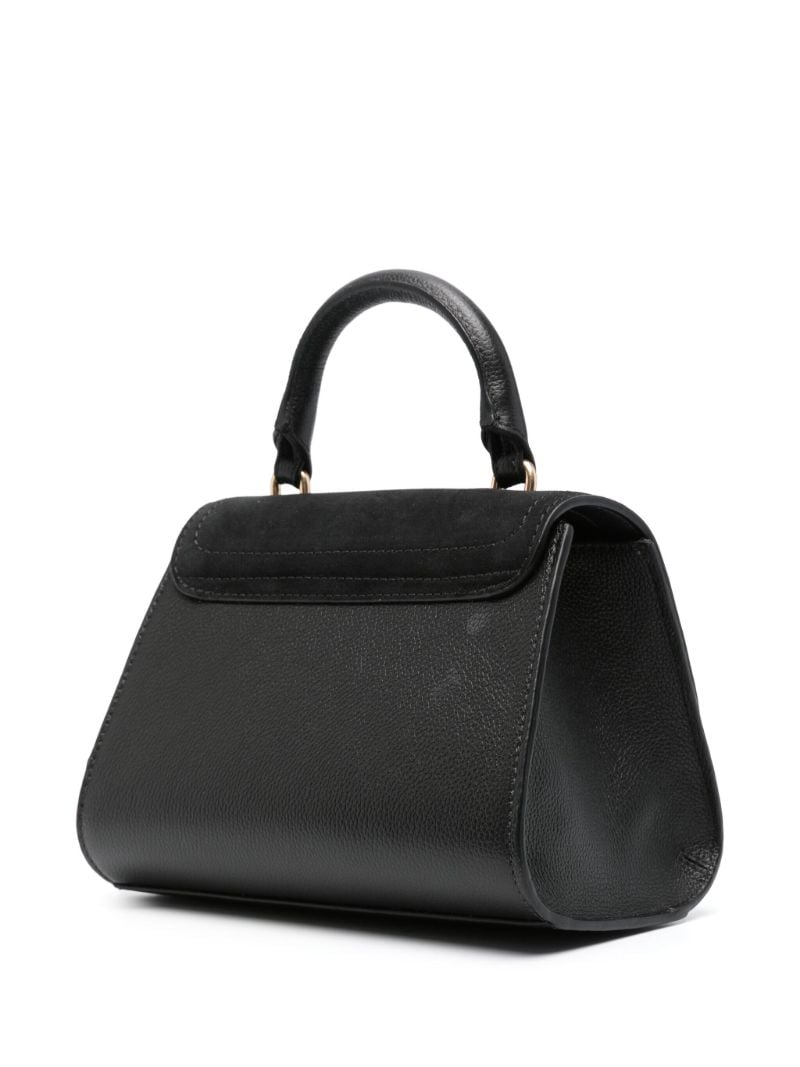 Black Joan Ladylike Suede Tote Bag