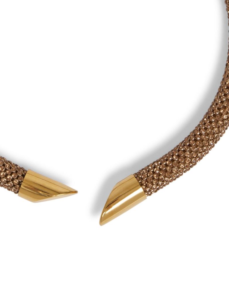 Gold-tone Pixel Tubular Necklace