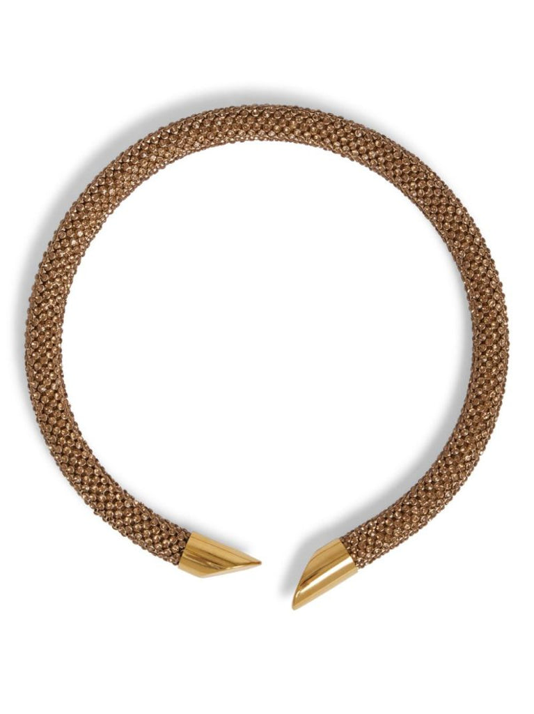 Gold-tone Pixel Tubular Necklace