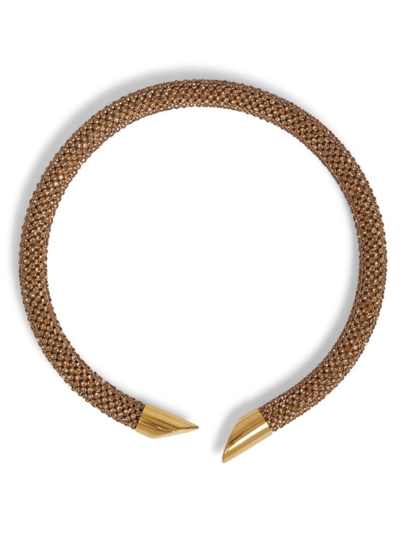 Gold-tone Pixel Tubular Necklace