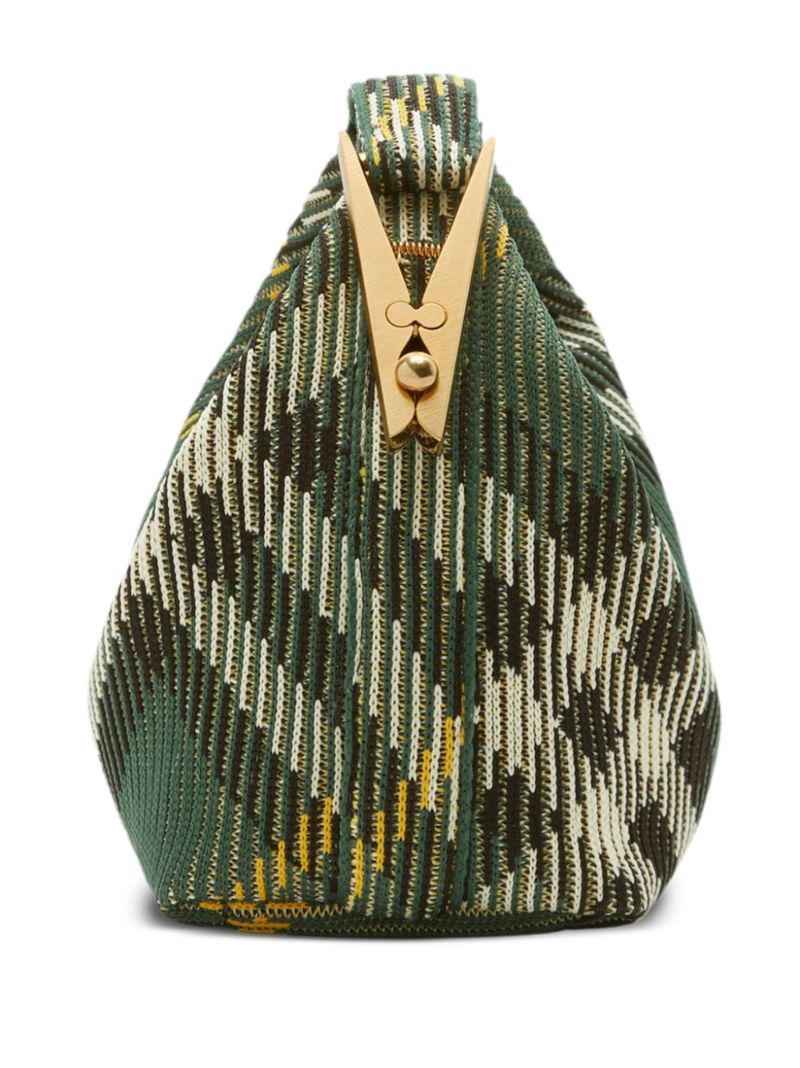 Green Peg Small Tote Bag