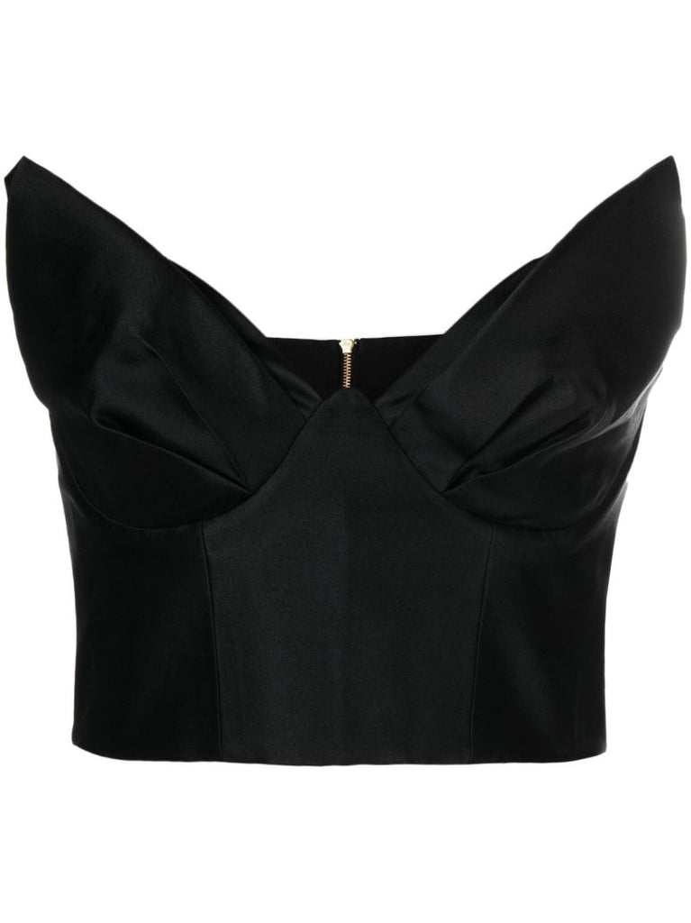 Black Matchmaker Bodide Cropped Top