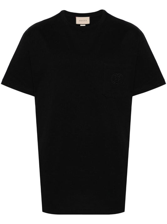 Black Interlocking G Cotton T-shirt