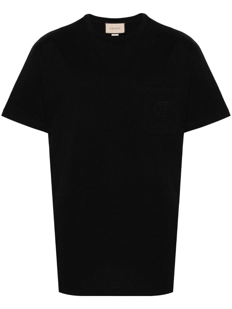 Black Interlocking G Cotton T-shirt