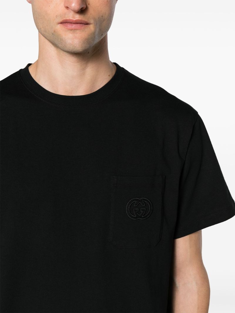 Black Interlocking G Cotton T-shirt