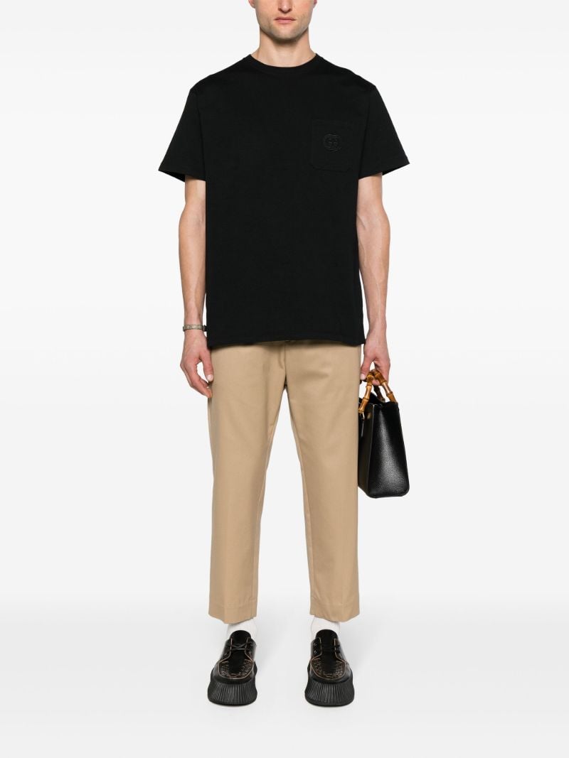 Black Interlocking G Cotton T-shirt