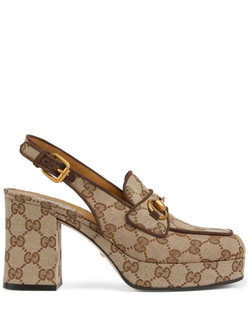 Neutral Horsebit 85 Platform Pumps