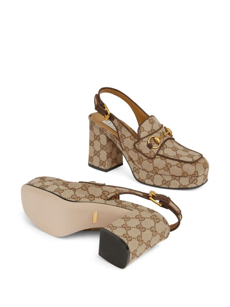 Neutral Horsebit 85 Platform Pumps