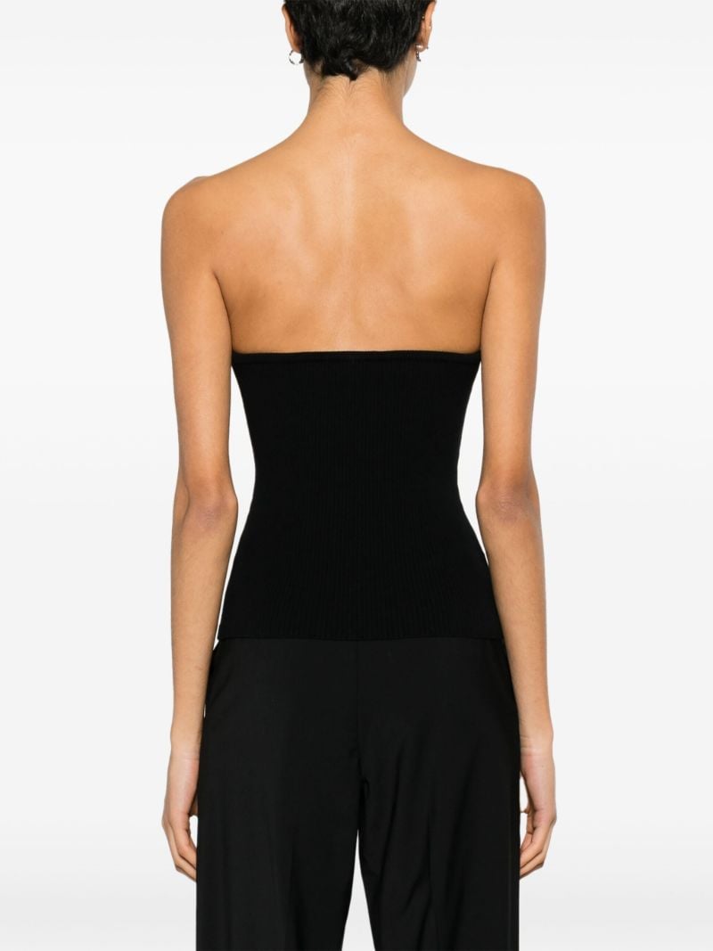 Ribbed Bustier Top