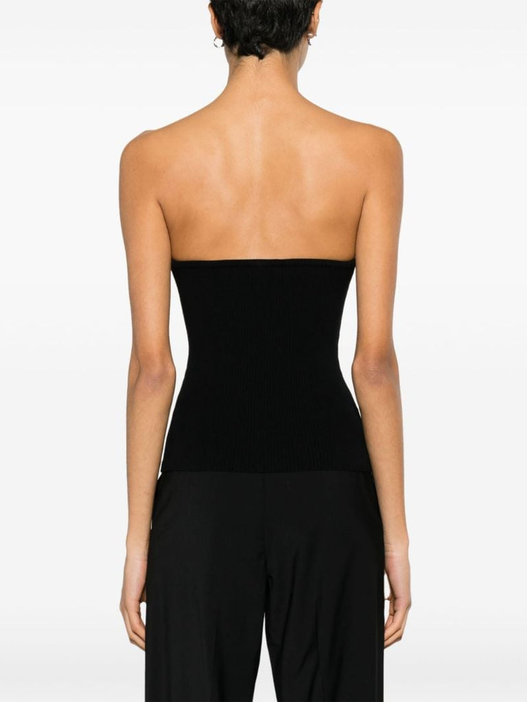 Ribbed Bustier Top