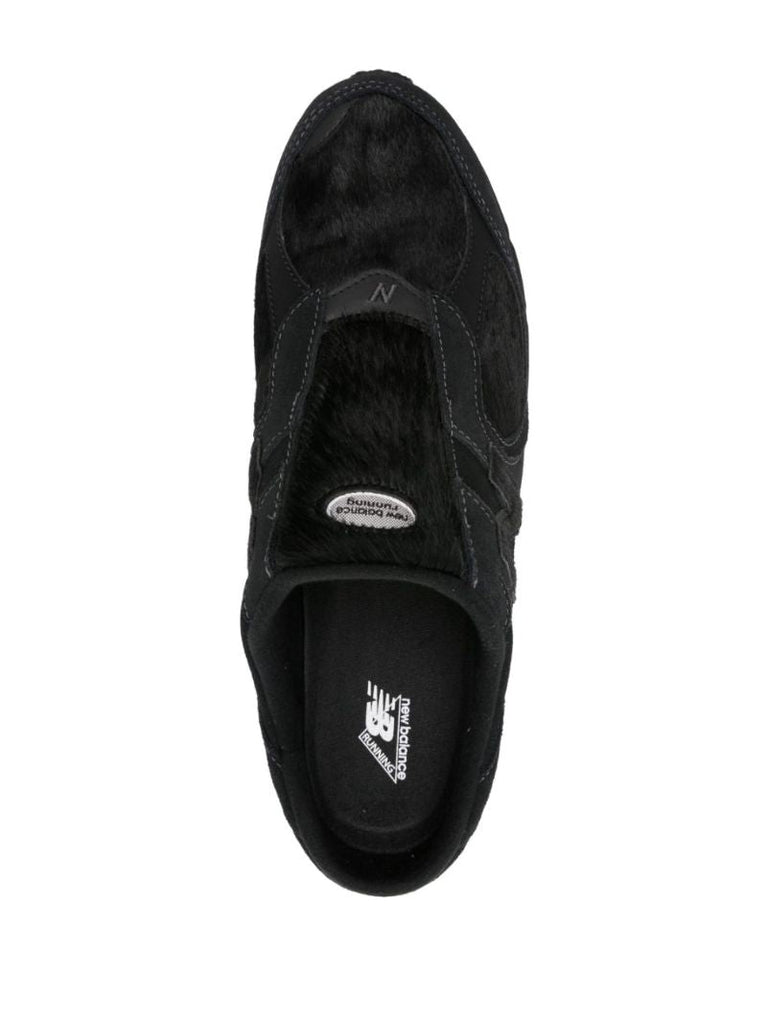 Black 2002r Suede Sneaker Mules