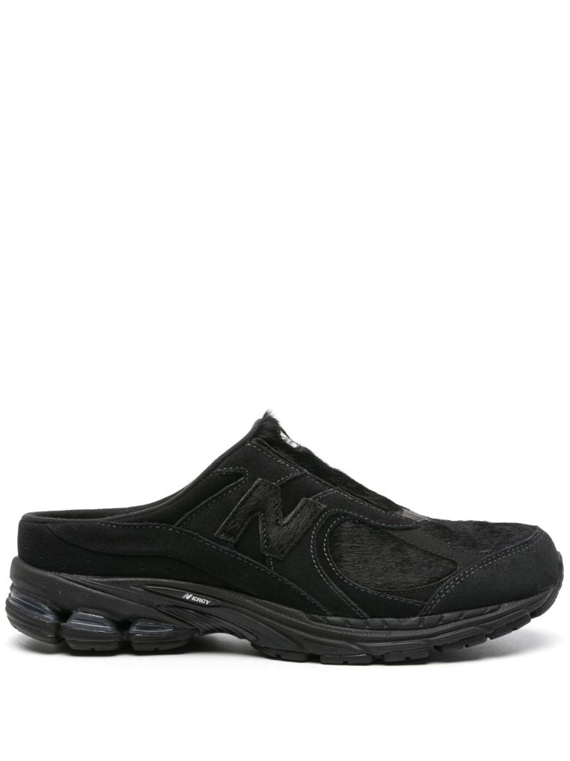 Black 2002r Suede Sneaker Mules