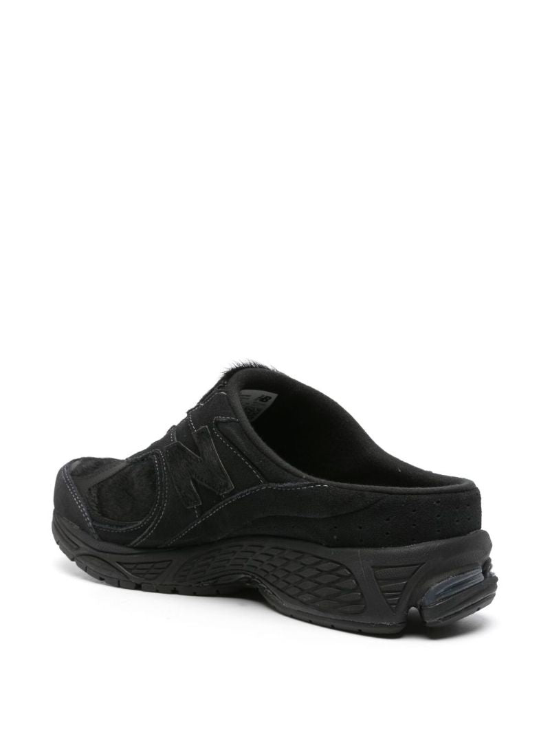 Black 2002r Suede Sneaker Mules
