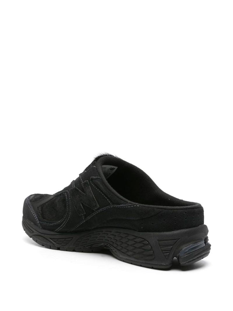 Black 2002r Suede Sneaker Mules